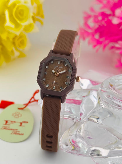FT Aurora Rubber Belt Watch Forever Times