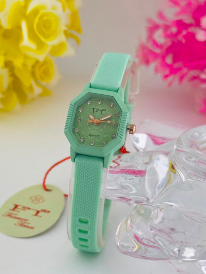 FT Aurora Rubber Belt Watch Forever Times